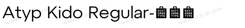 Atyp Kido Regular字体转换